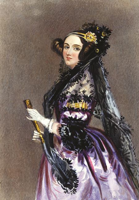 Ada Lovelace portrait by Alfred Edward Chalon