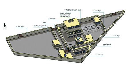 Osama bin Laden’s compound in Abbottabad, Pakistan