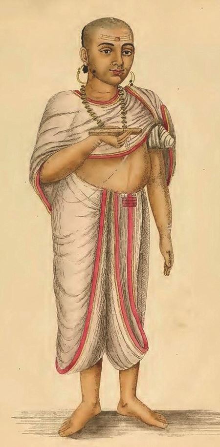 Member of the Brahmin caste illustration