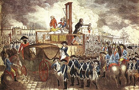 The beheading of King Louis XVI