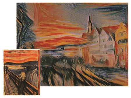 Edward Munch - neural net recreated