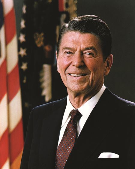 President Ronald Reagan, 40th president of the United States, 1981–1989