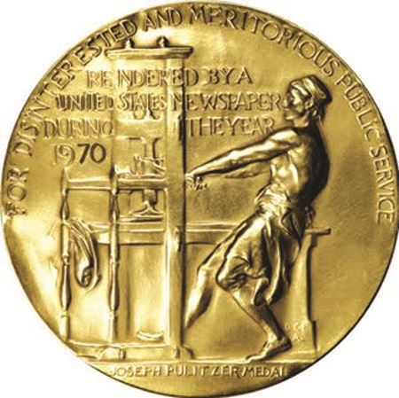 The Pulitzer Prize medal for Public Service