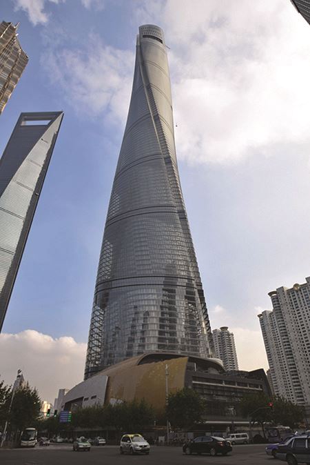 Shanghai Tower, the second-tallest building in the world