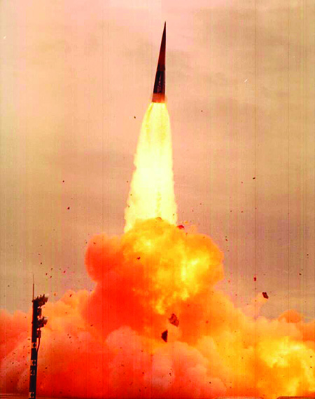 Sprint missile launched in a test flight