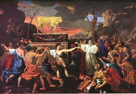 The Adoration of the Golden Calf - Poussin