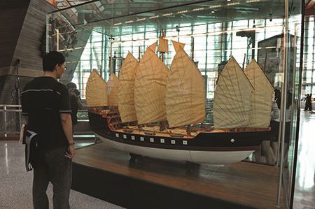 Model of Admiral Zheng He’s treasure ship